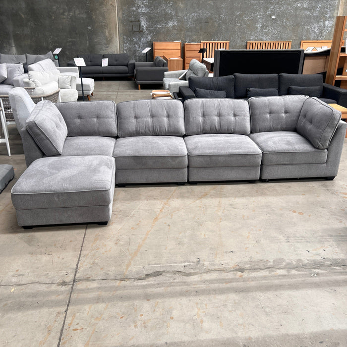 CORAL Malta 5Pce Modular-Pewter discounted furniture in Adelaide