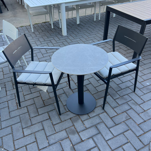 GOODUSD Dome Bistro 3 Pce Set - Gunmetal discounted furniture in Adelaide