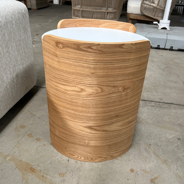 DIAMOND Malmo Lamp Table-Natural White discounted furniture in Adelaide