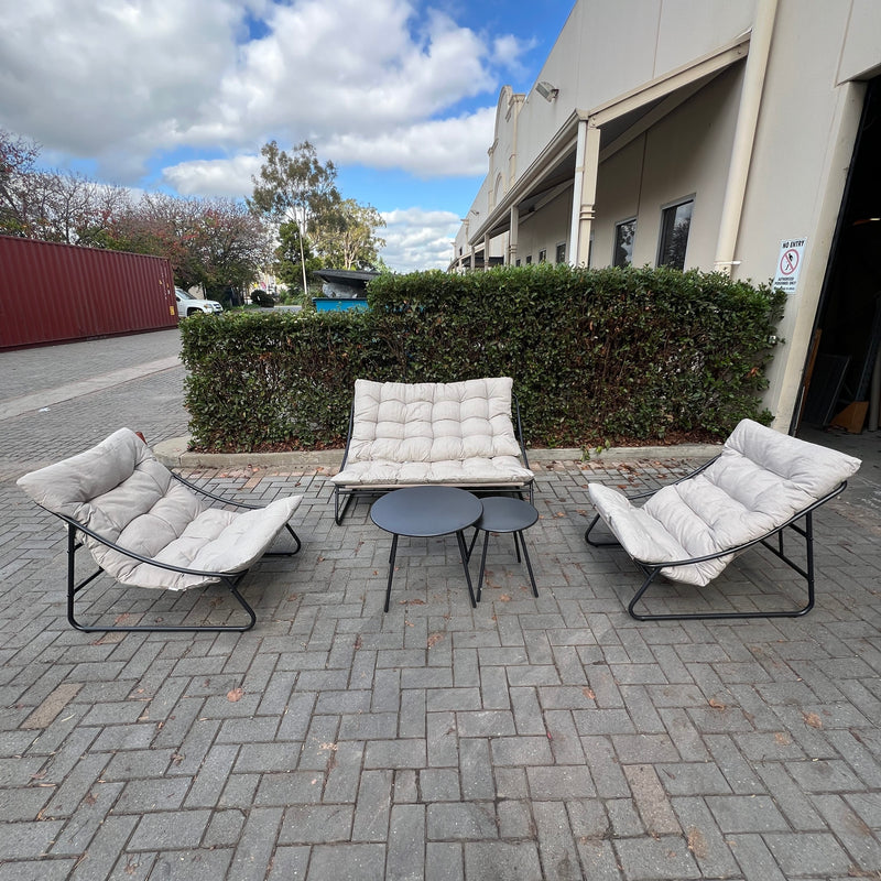 GOODUSD Stratus 5pce Outdoor Lounge-Black discounted furniture in Adelaide