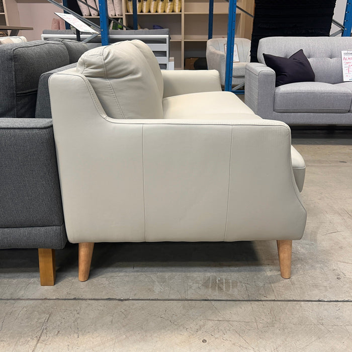 Australian Furniture Warehouse Seaton 3 Seat Sofa-Wheat Leather discounted furniture in Adelaide