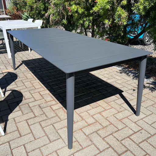 GOODUSD Jackson Dining Table 234cm-Gunmetal discounted furniture in Adelaide