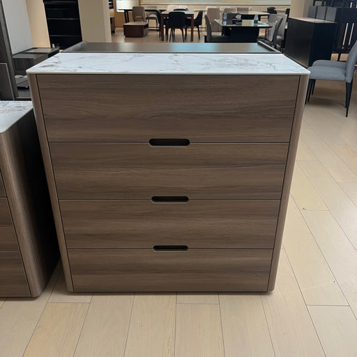 INSATO Barina Tallboy-Urban Walnut discounted furniture in Adelaide