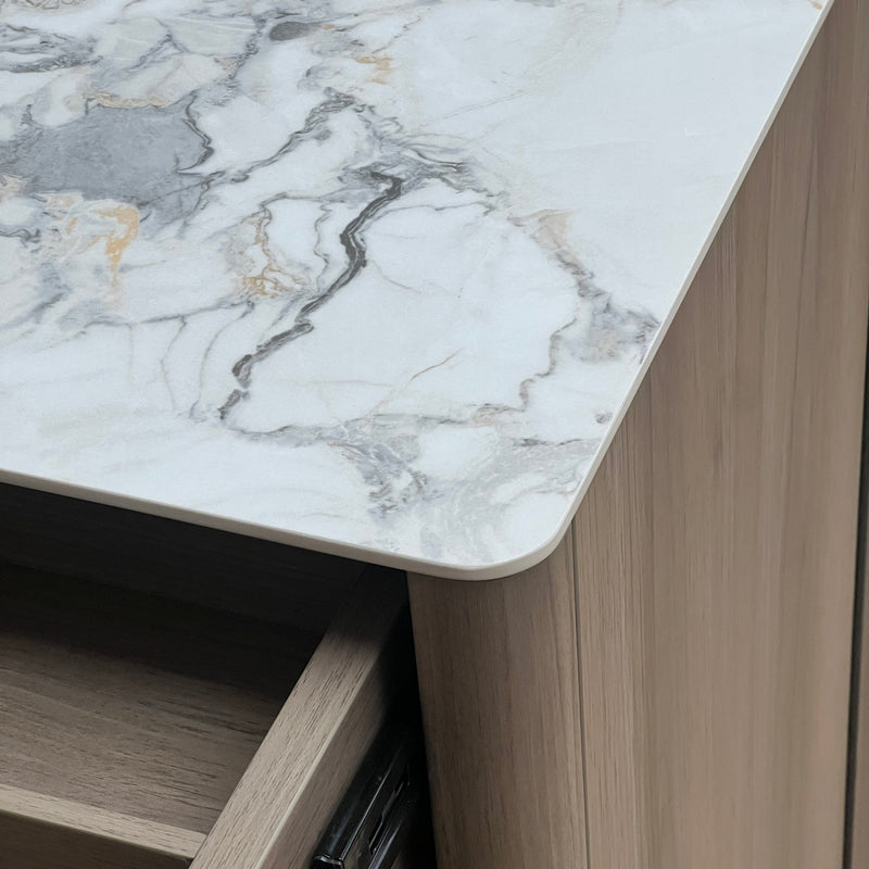 INSATO Barina Tallboy-Urban Walnut discounted furniture in Adelaide