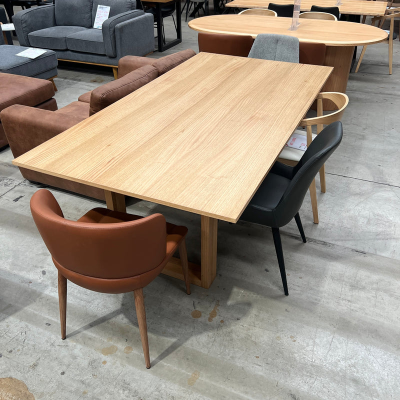 XIETONG Burnie Dining Table 210cm-Tassie Oak discounted furniture in Adelaide