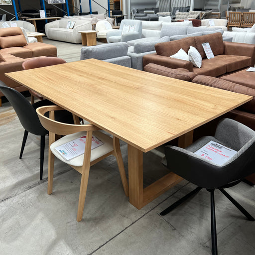 XIETONG Burnie Dining Table 210cm-Tassie Oak discounted furniture in Adelaide
