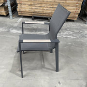 GOODUSD Imperial Padded Dining Chair-Gunmetal discounted furniture in Adelaide