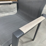 GOODUSD Imperial Padded Dining Chair-Gunmetal discounted furniture in Adelaide