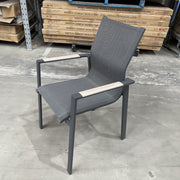 GOODUSD Imperial Padded Dining Chair-Gunmetal discounted furniture in Adelaide