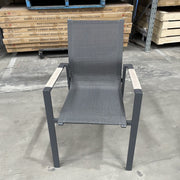 GOODUSD Imperial Padded Dining Chair-Gunmetal discounted furniture in Adelaide