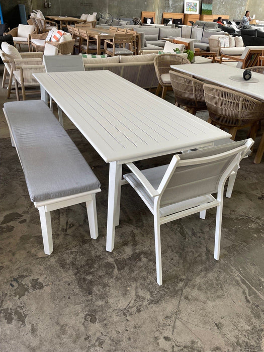 GOODUSD Mantra 4pce Outdoor Dining Suite-White discounted furniture in Adelaide