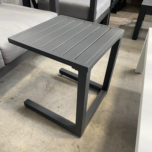 GOODUSD Matzo C Shape SideTable-Gunmetal discounted furniture in Adelaide