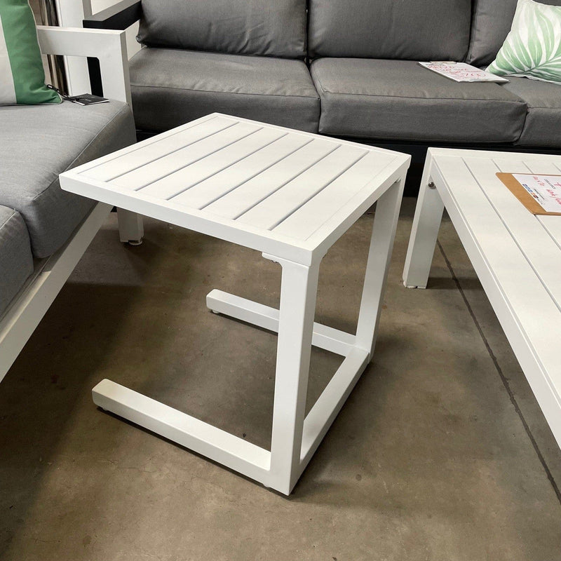 GOODUSD Matzo C Shape Side Table-White discounted furniture in Adelaide