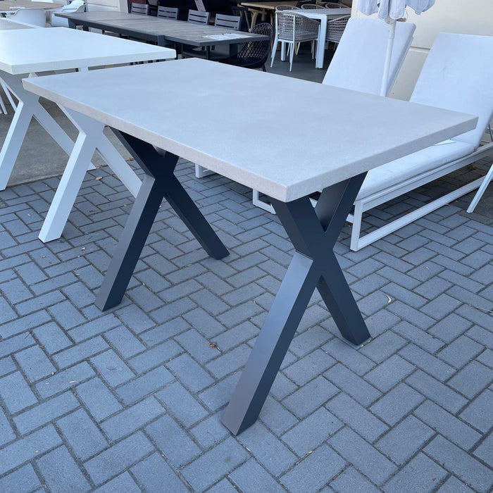 GOOD Switch Bar Table Industrial Gunmetal leg discounted furniture in Adelaide