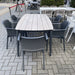 GOODUSD Alfie 7 Pce Outdoor Dining Suite-Char discounted furniture in Adelaide