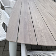 GOODUSD Alfie 7 Pce Outdoor Dining Suite-White discounted furniture in Adelaide