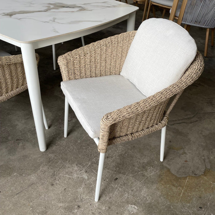 Australian Furniture Warehouse Alfie 7Pce Dining Suite-Ceramic White discounted furniture in Adelaide