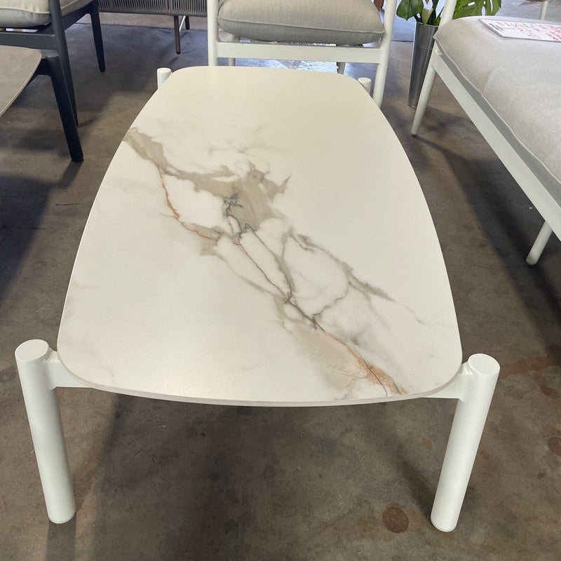 GOODUSD Alfie Coffee Table- Ceramic White discounted furniture in Adelaide