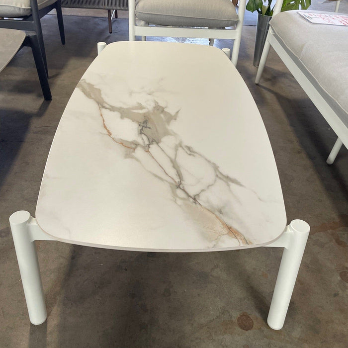 GOODUSD Alfie Coffee Table- Ceramic White discounted furniture in Adelaide