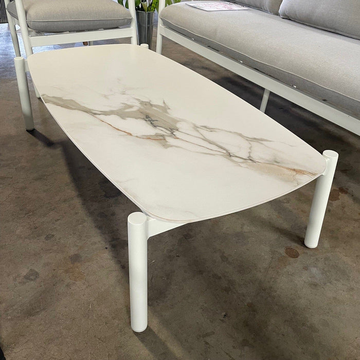 GOODUSD Alfie Coffee Table- Ceramic White discounted furniture in Adelaide