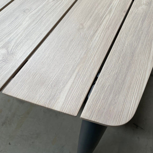GOODUSD Alfie Dining Table 180cm-Wood Look Gun discounted furniture in Adelaide