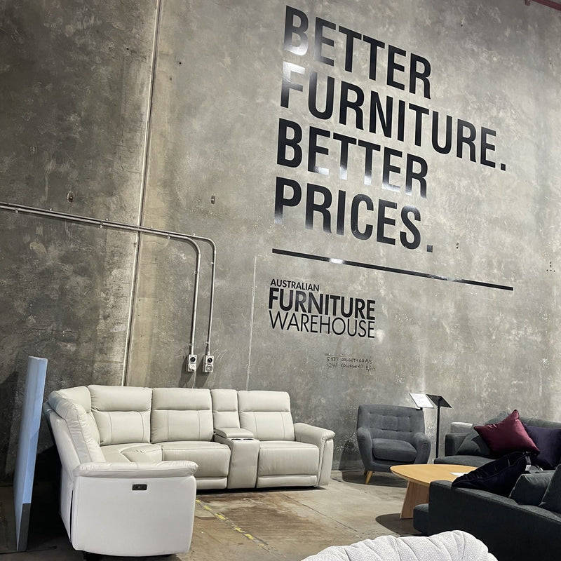MANWAH Ava Corner Electric Recliner-Sea Spray discounted furniture in Adelaide