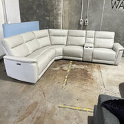 MANWAH Ava Corner Electric Recliner-Sea Spray discounted furniture in Adelaide