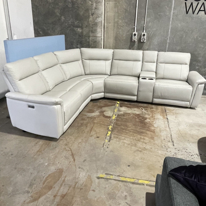 MANWAH Ava Corner Electric Recliner-Sea Spray discounted furniture in Adelaide