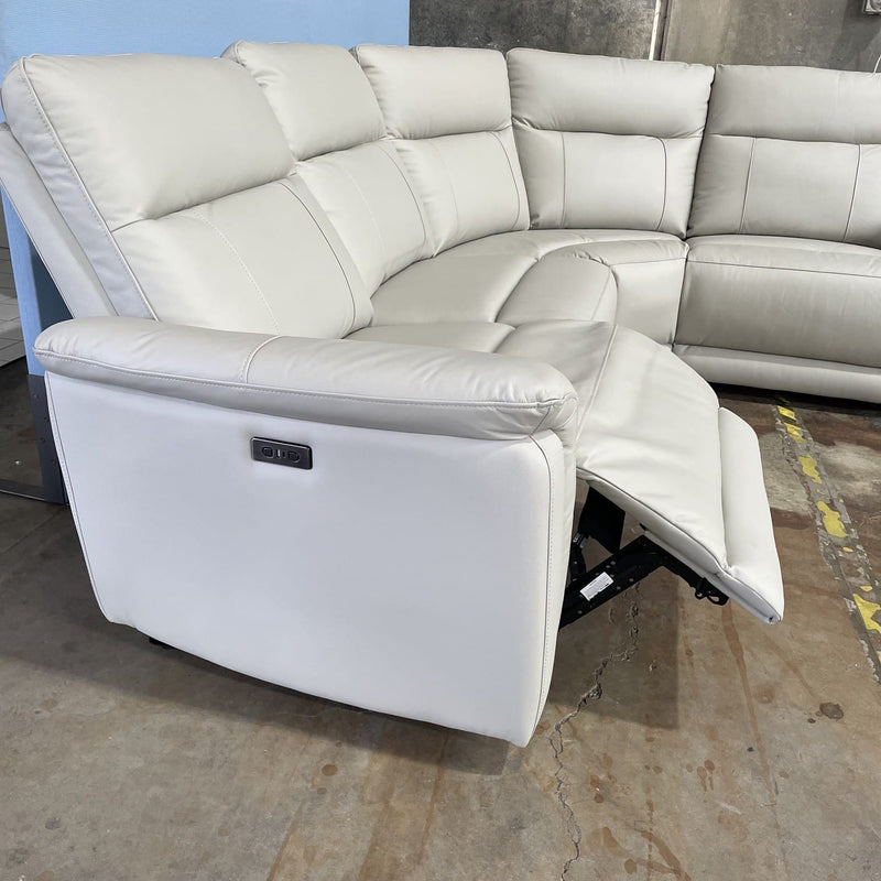 MANWAH Ava Corner Electric Recliner-Sea Spray discounted furniture in Adelaide