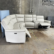 MANWAH Ava Corner Electric Recliner-Sea Spray discounted furniture in Adelaide