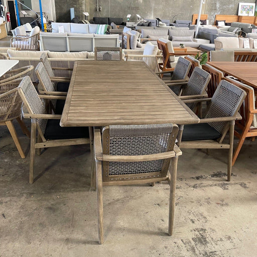 GOODUSD Bastille 9 pce Outdoor Dining Set discounted furniture in Adelaide