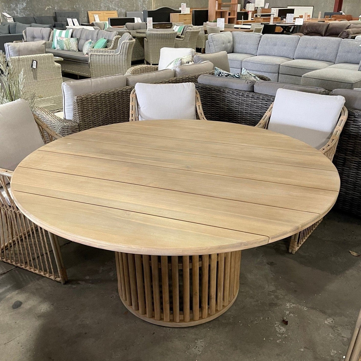 Daintree Round Dining Table — Australian Furniture Warehouse