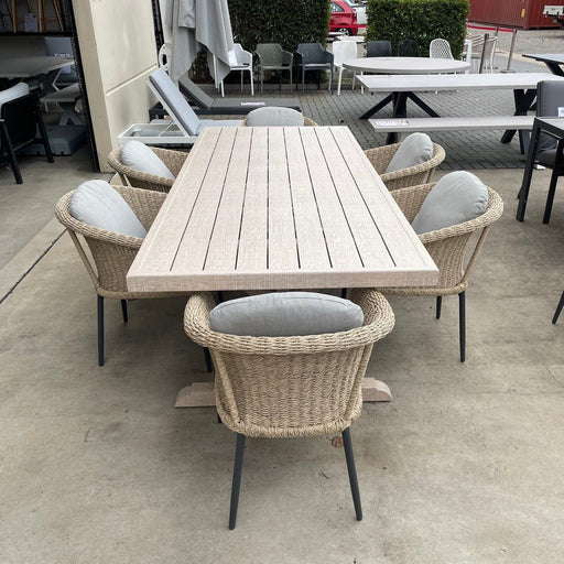 GOODUSD Ciara 7Pce Outdoor Dining Suite discounted furniture in Adelaide