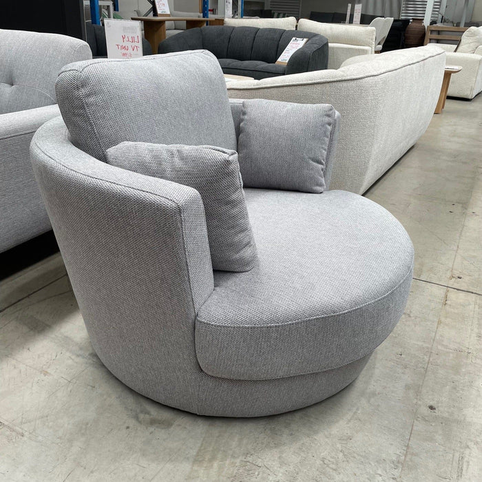 CORAL Coop Swivel Chair-Grey discounted furniture in Adelaide