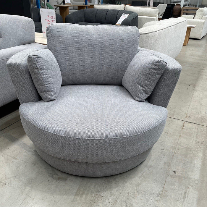 CORAL Coop Swivel Chair-Grey discounted furniture in Adelaide