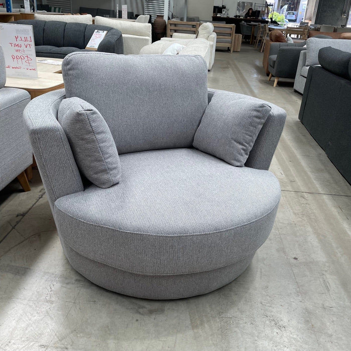 CORAL Coop Swivel Chair-Grey discounted furniture in Adelaide