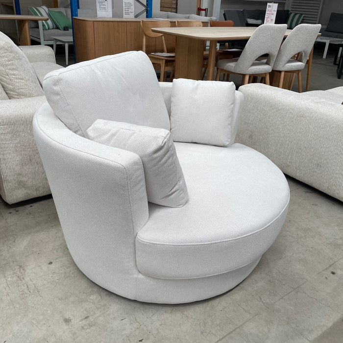 CORAL Coop Swivel Chair-Ivory discounted furniture in Adelaide