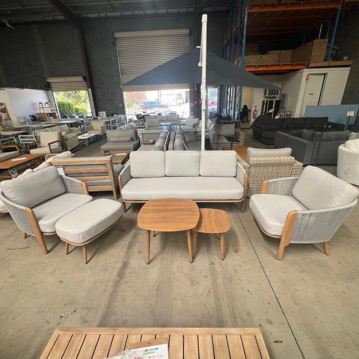 GOODUSD Curve 6pce Outdoor Lounge Suite discounted furniture in Adelaide