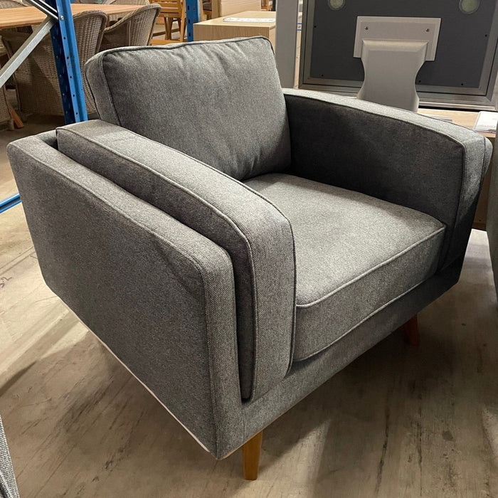 CORAL Dahlia Sofa Chair- Grey discounted furniture in Adelaide