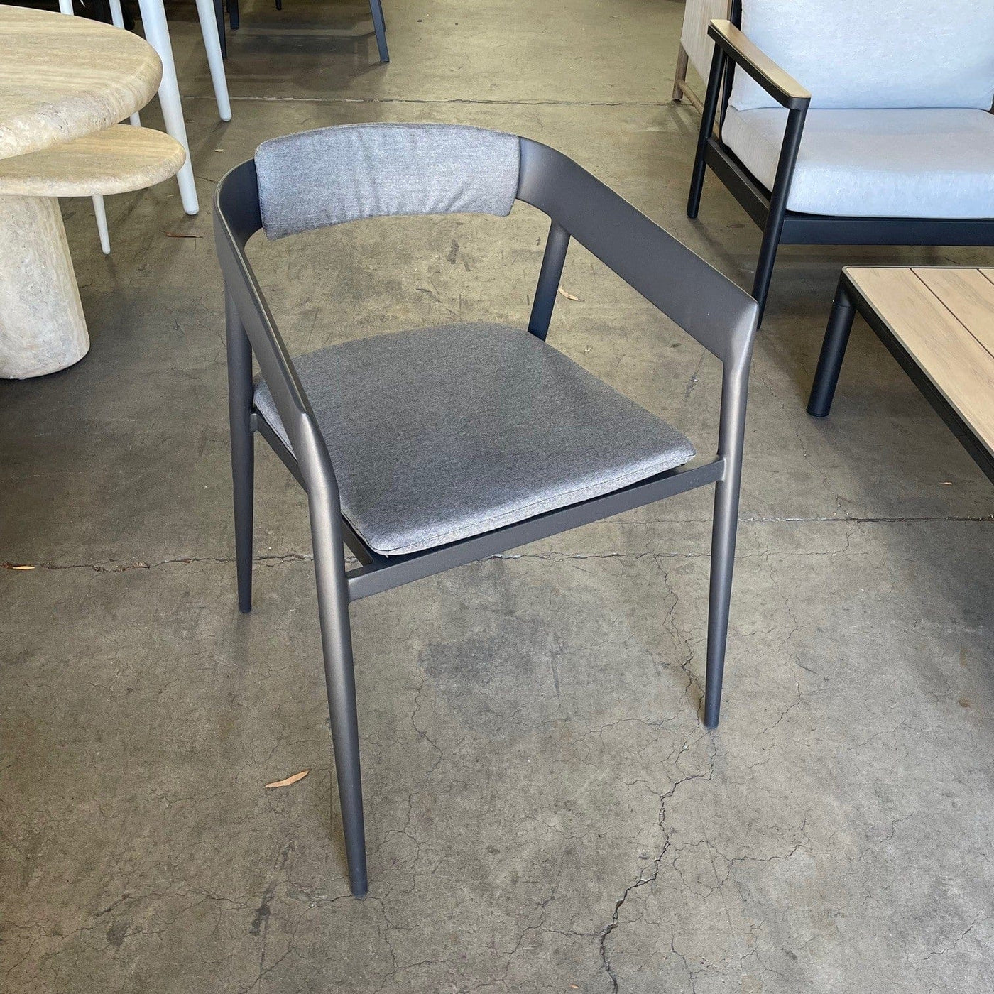 Dallas Dining Chair-Charcoal — Australian Furniture Warehouse