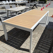 GOOD Eclipse Table Ext  Wood Look -White discounted furniture in Adelaide
