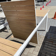 GOOD Eclipse Table Ext  Wood Look -White discounted furniture in Adelaide