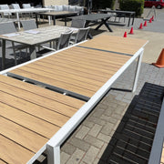 GOOD Eclipse Table Ext  Wood Look -White discounted furniture in Adelaide