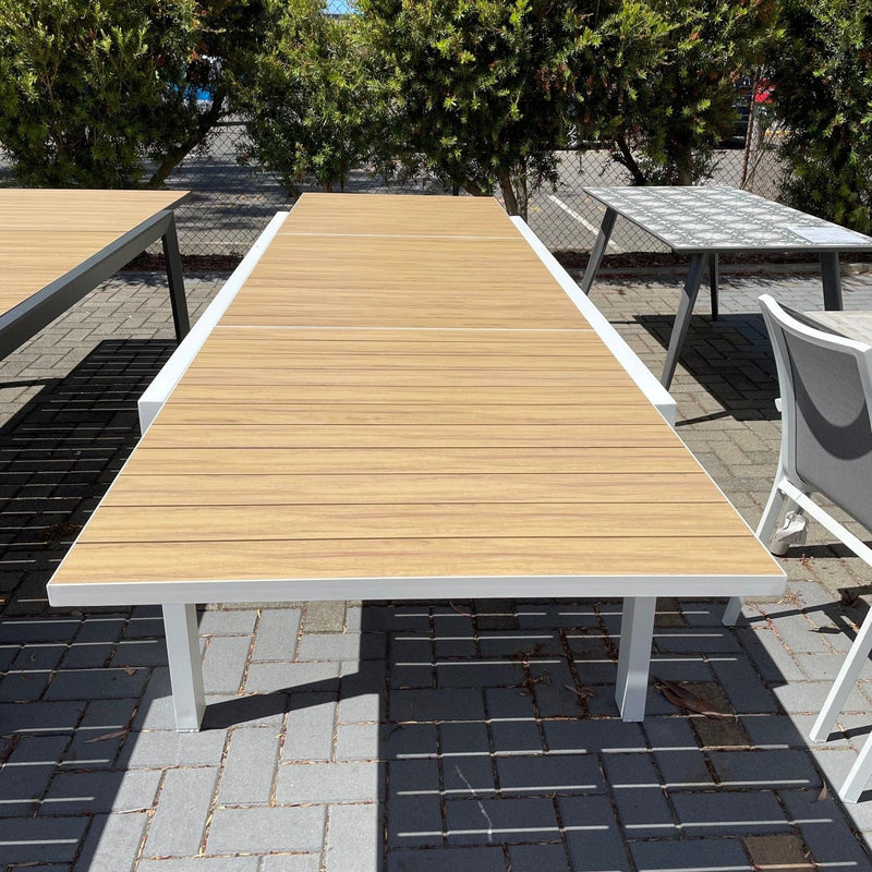 GOOD Eclipse Table Ext  Wood Look -White discounted furniture in Adelaide