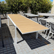 GOOD Eclipse Table Ext  Wood Look -White discounted furniture in Adelaide