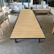 GOOD Eclipse Table Ext  Wood Look -Gunmetal discounted furniture in Adelaide
