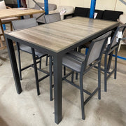 GOODUSD Ekaterina 5pce Bar Set-Gunmetal discounted furniture in Adelaide