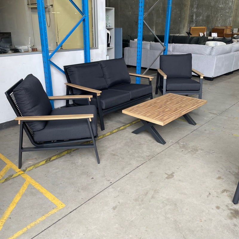 GOODUSD Emily 4pce Lounge Black discounted furniture in Adelaide