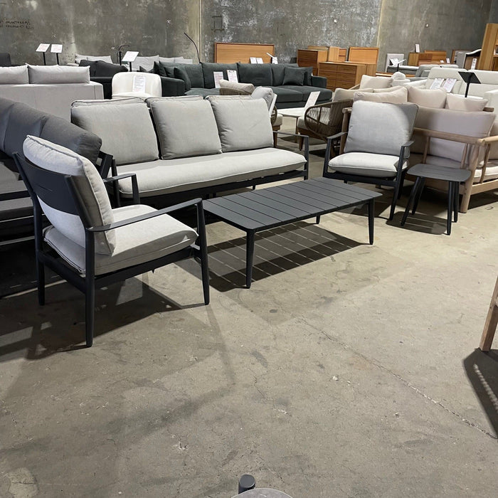 GOODUSD French 5Pce Outdoor Lounge-Gunmetal discounted furniture in Adelaide