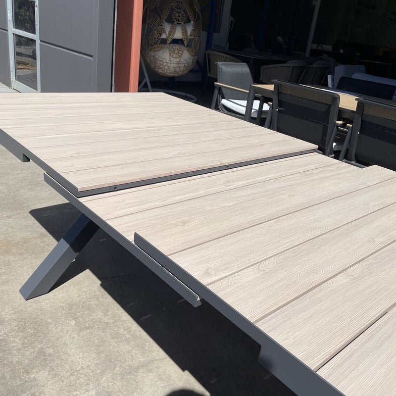 GOODUSD Imperial Extension Table-Gunmetal discounted furniture in Adelaide